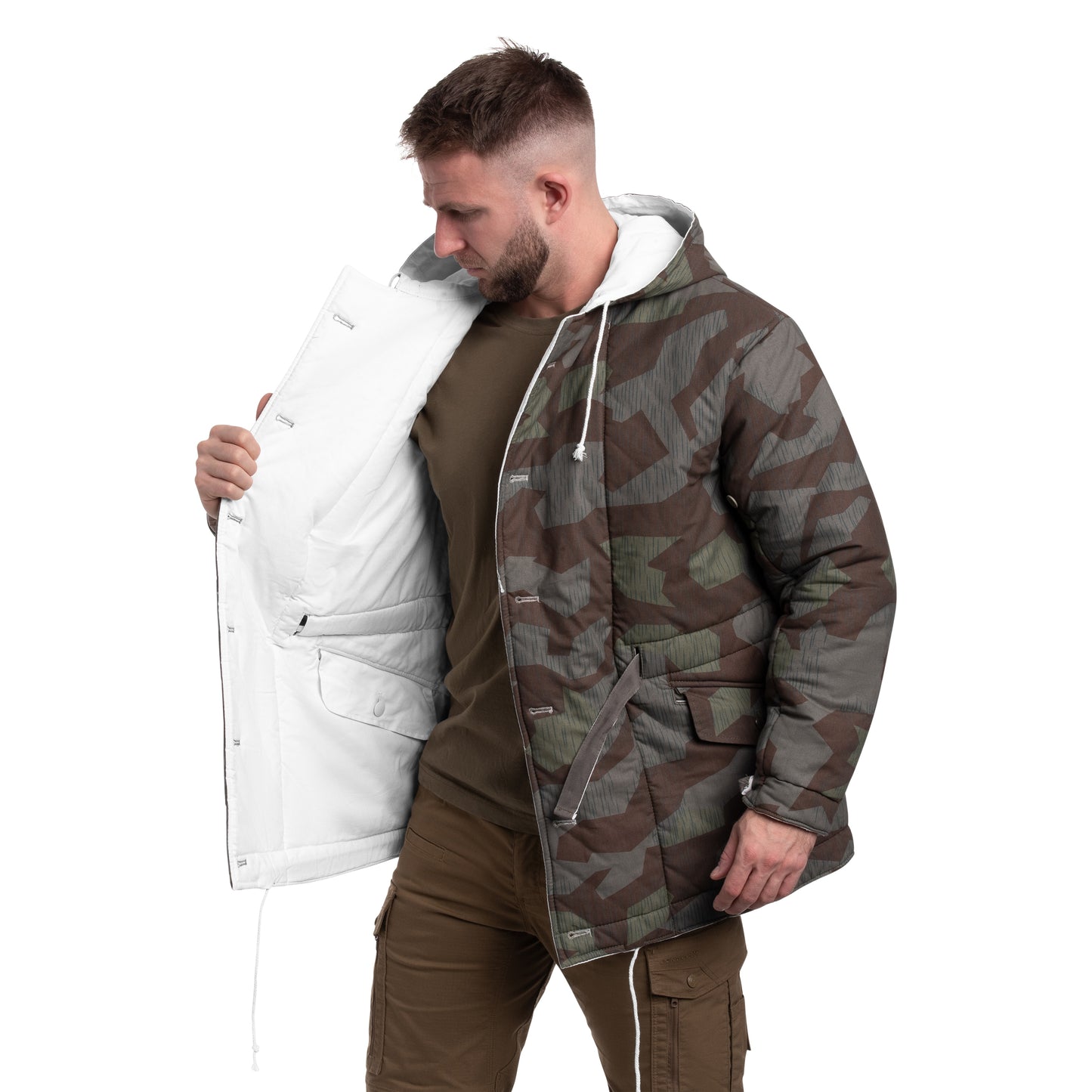 Kurtka dwustronna Mil-Tec WWII - Splinter/White