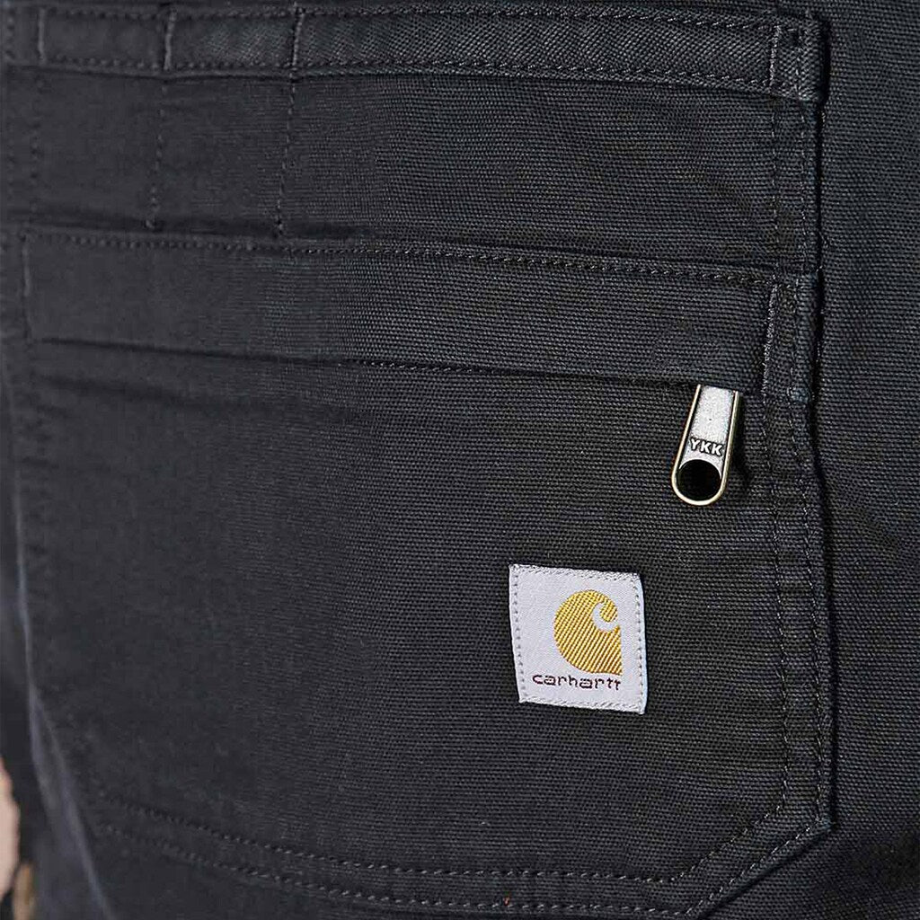 Spodnie damskie krótkie Carhartt Rugged Flex Canvas Shortall - Black