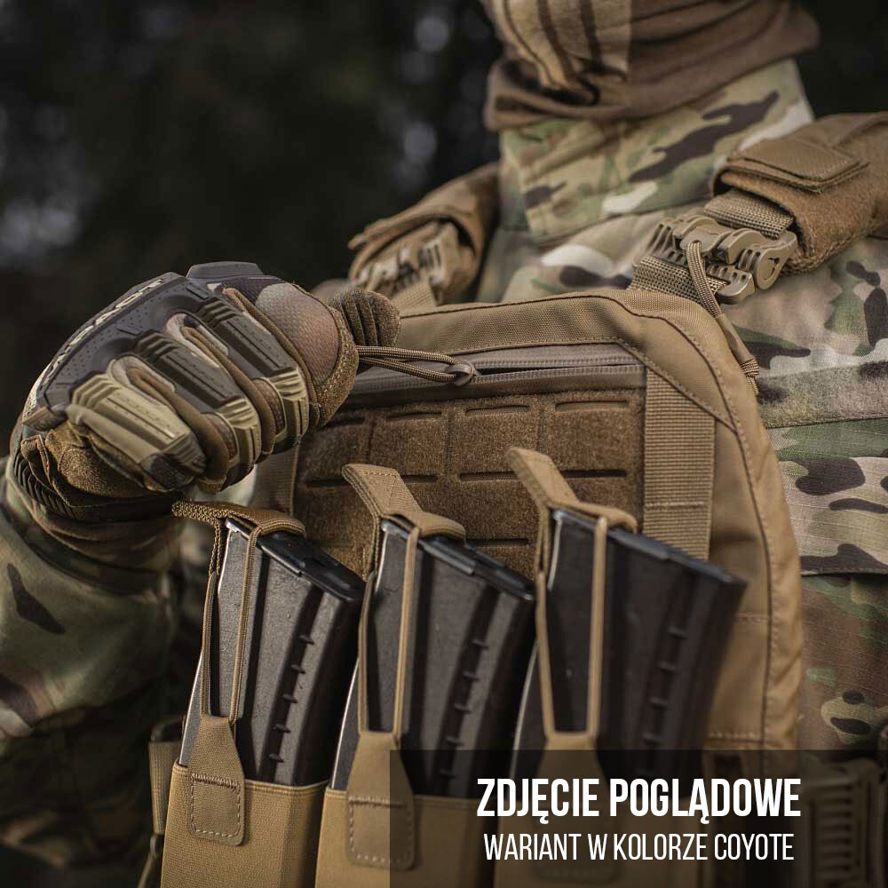 Kamizelka taktyczna typu Plate Carrier M-Tac Cuirass Fast QRS - Black - na płyty Medium