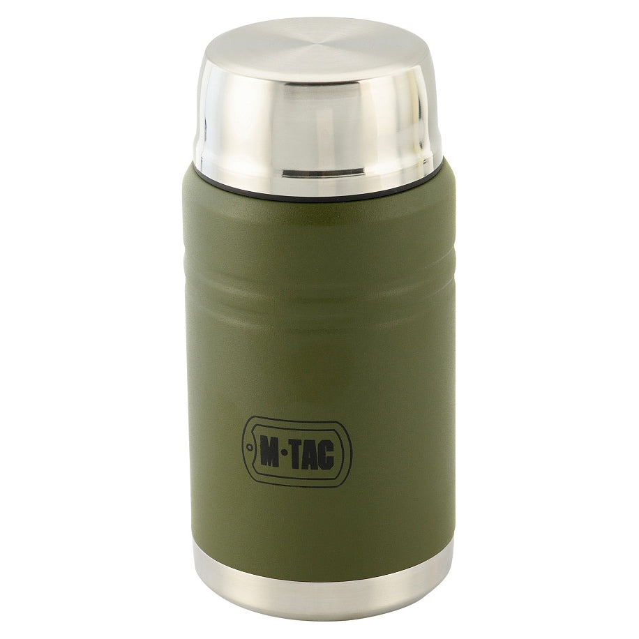 Termos obiadowy M-Tac ze składaną łyżką 750 ml - Olive