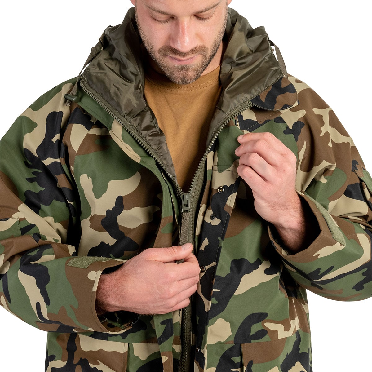 Kurtka Mil-Tec Wet Weather 3-Layer Laminate Waterproof - Woodland