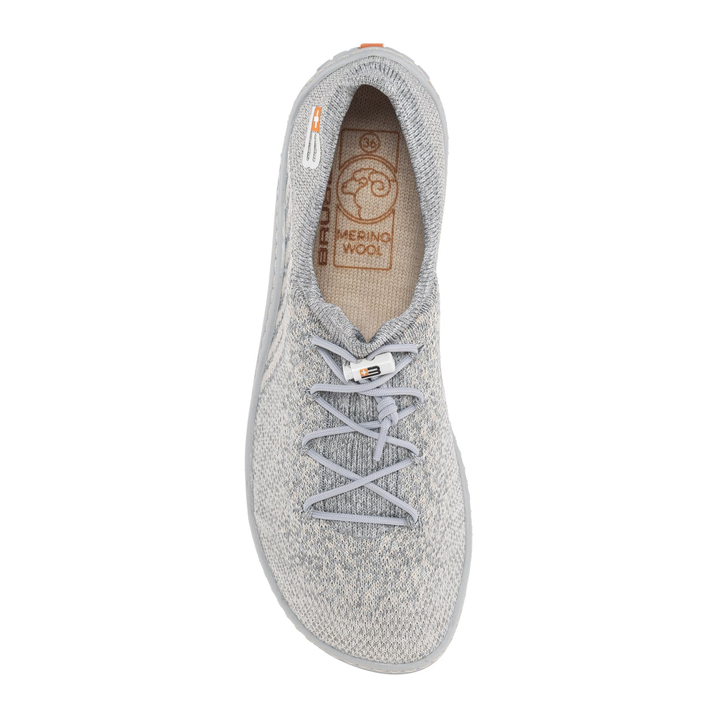 Buty damskie Brubeck Barefoot Merino - Jasnoszare/Szare