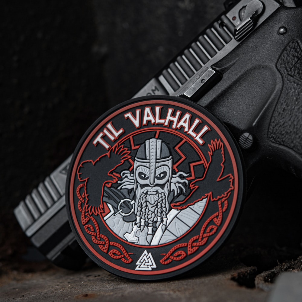 Naszywka M-Tac Til Valhall PVC Black/Red