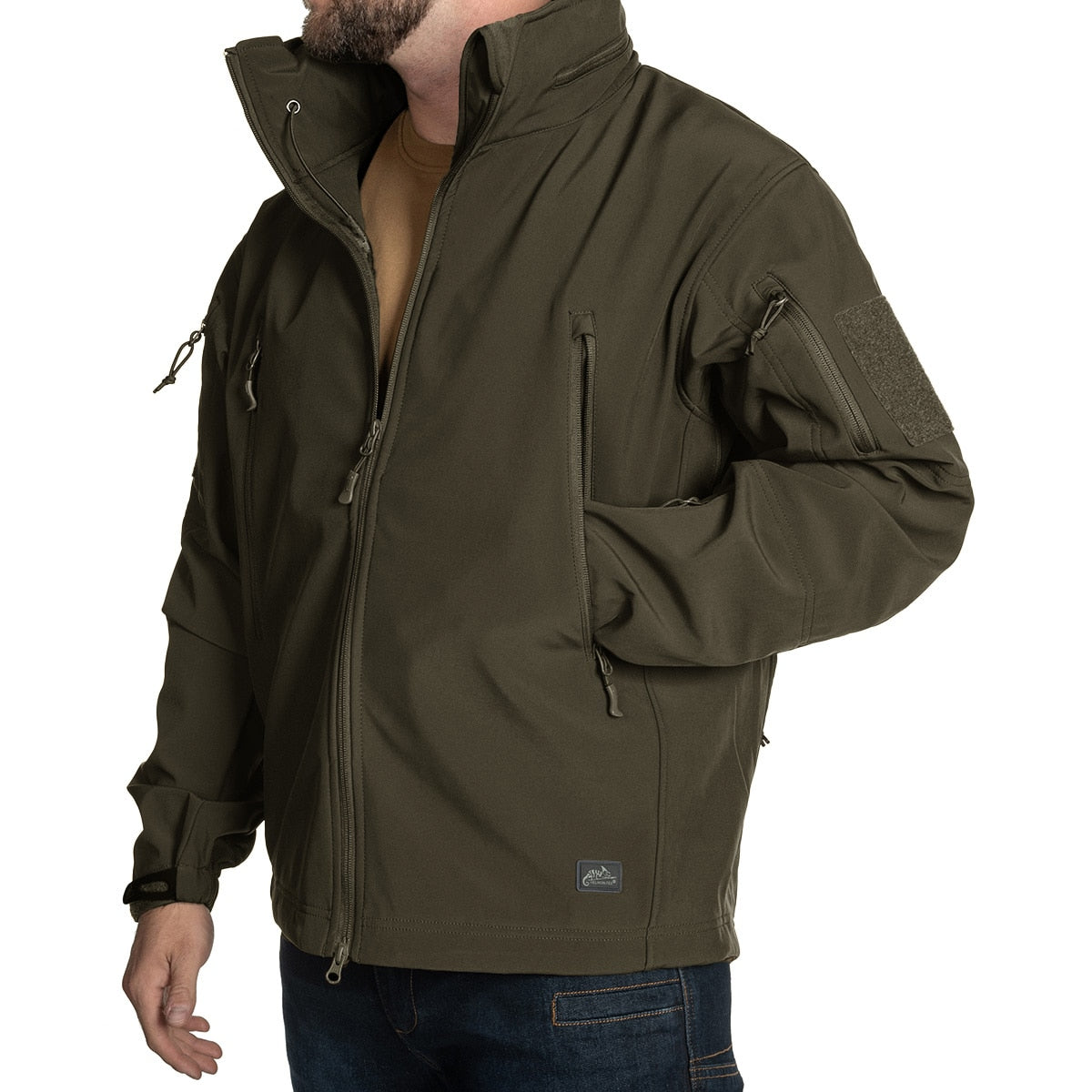 Kurtka Helikon Gunfighter Softshell Shark Skin Windblocker - Taiga Green