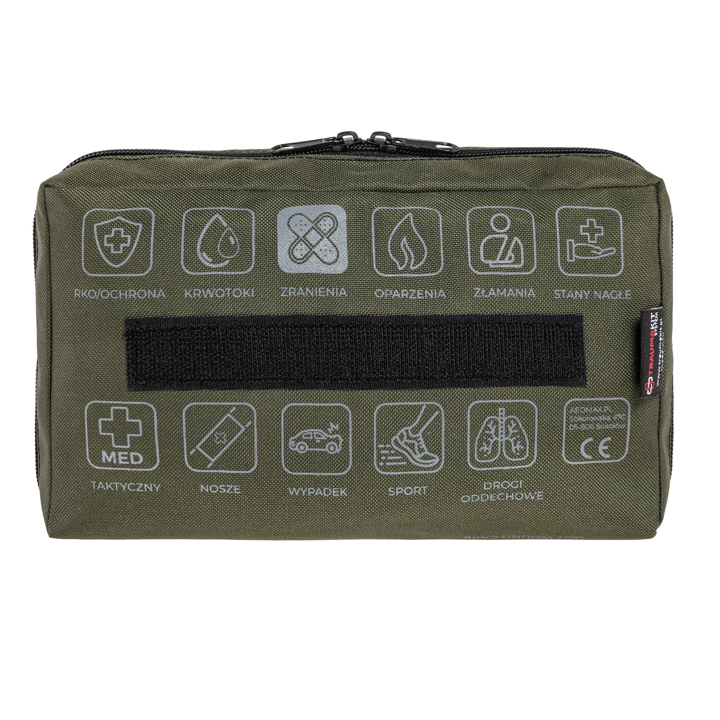 Apteczka modułowa AedMax Trauma Kit R Zielona - Zranienia