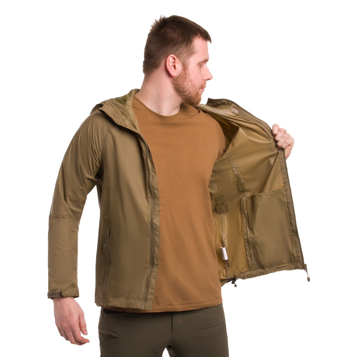 Kurtka Highlander Outdoor Stow & Go Pack Away - Ranger Green