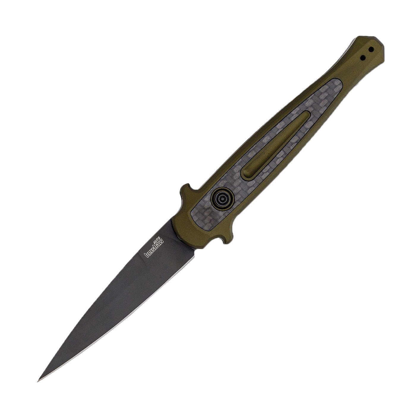 Nóż sprężynowy Kershaw Launch 8 Auto Stiletto Olive Black