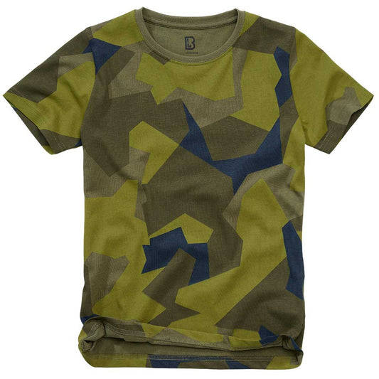Koszulka T-shirt dziecięcy Brandit - Swedish Camo