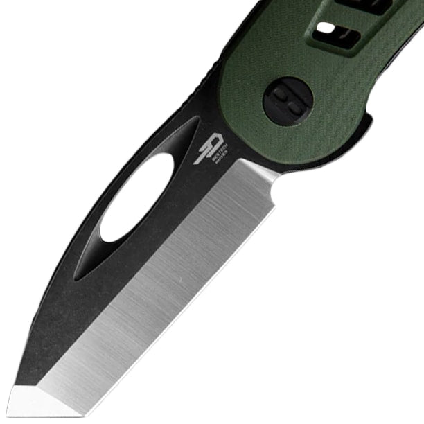 Nóż składany Bestech Explorer - Olive/Satin Stonewash