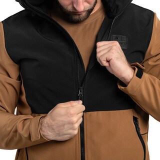 Kurtka 4F Softshell TSOFM155 - Brązowa