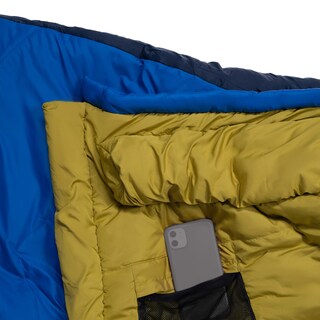 Śpiwór Alpinus Primalight Pro 1000 Niebieski - lewy