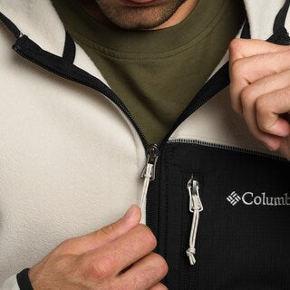 Polar Columbia Fast Trek Overlay Hooded - Dark Stone/Black