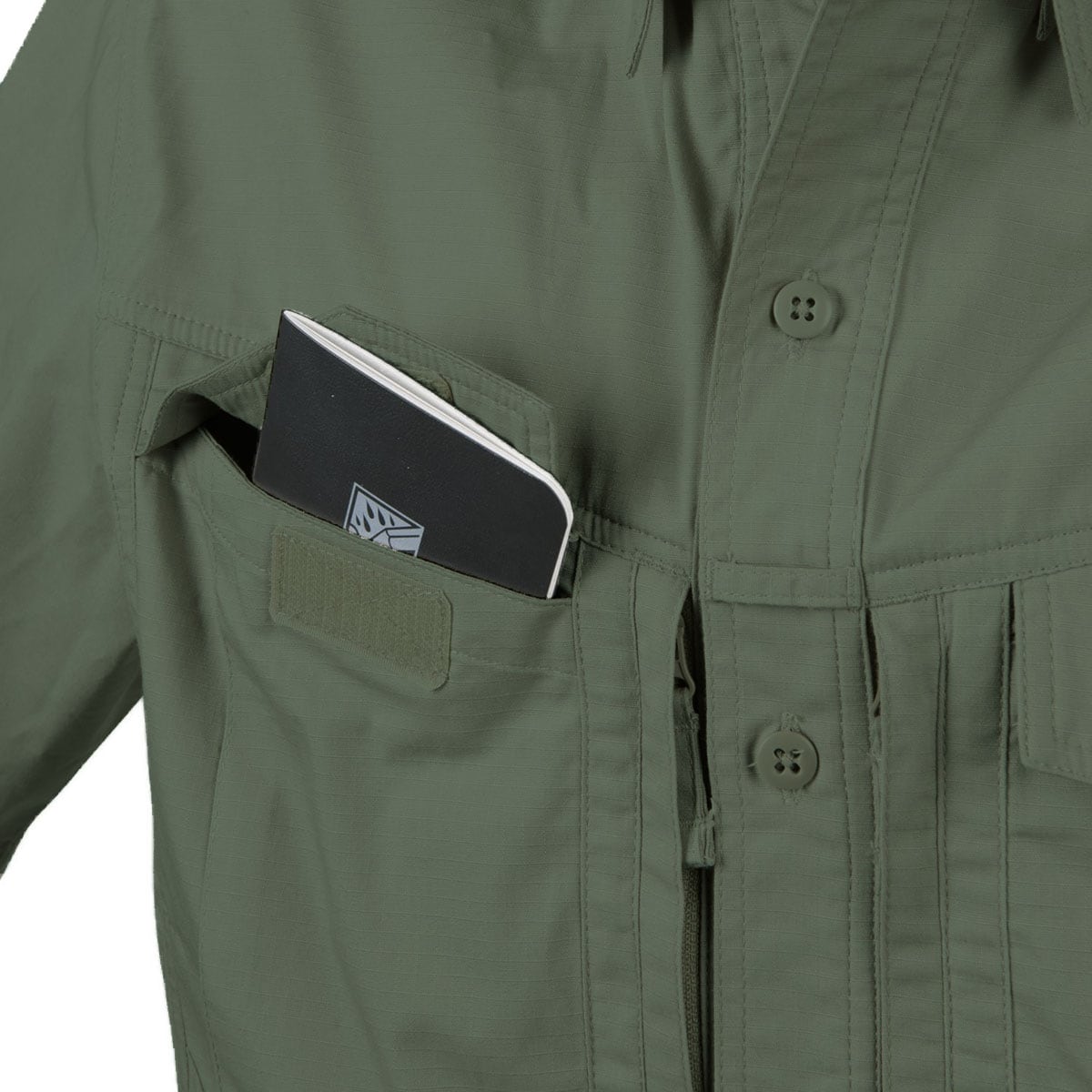 Koszula Helikon Defender Mk2 PolyCotton Ripstop Long Sleeve - Olive Green