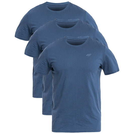 Koszulka T-shirt 4F TTSHM0876 Denim - 3 szt.
