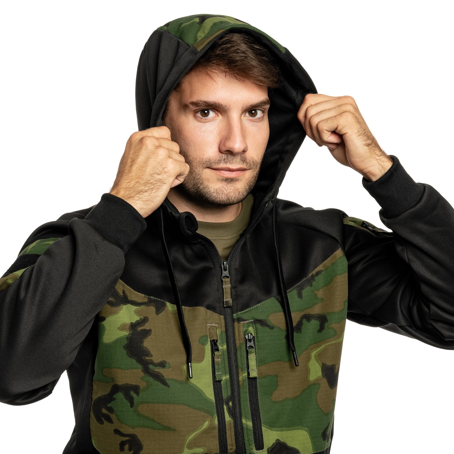 Bluza Helikon Rogue Hoodie - Black/ERDL