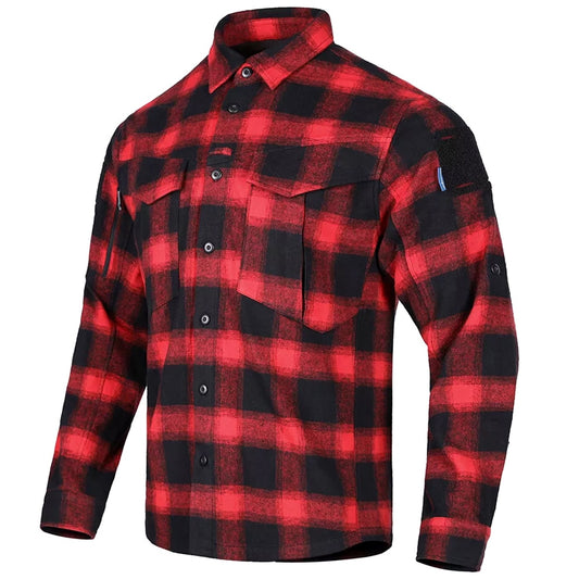 Koszula Emerson Gear Blue Label Longicorn - Black/Red