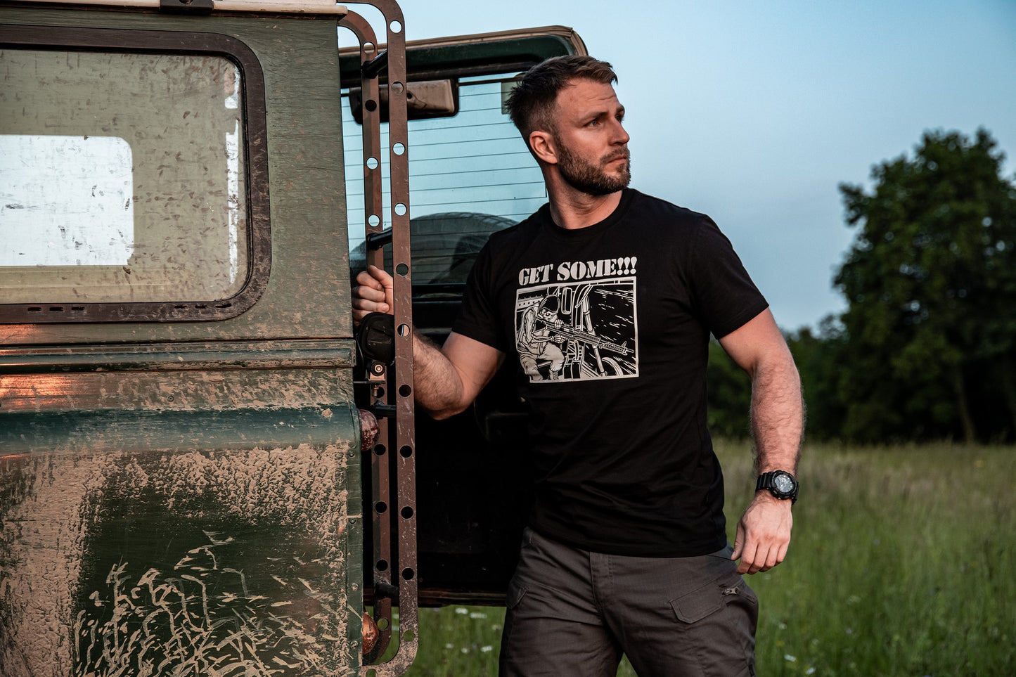 Koszulka T-Shirt Helikon Get Some! - Black