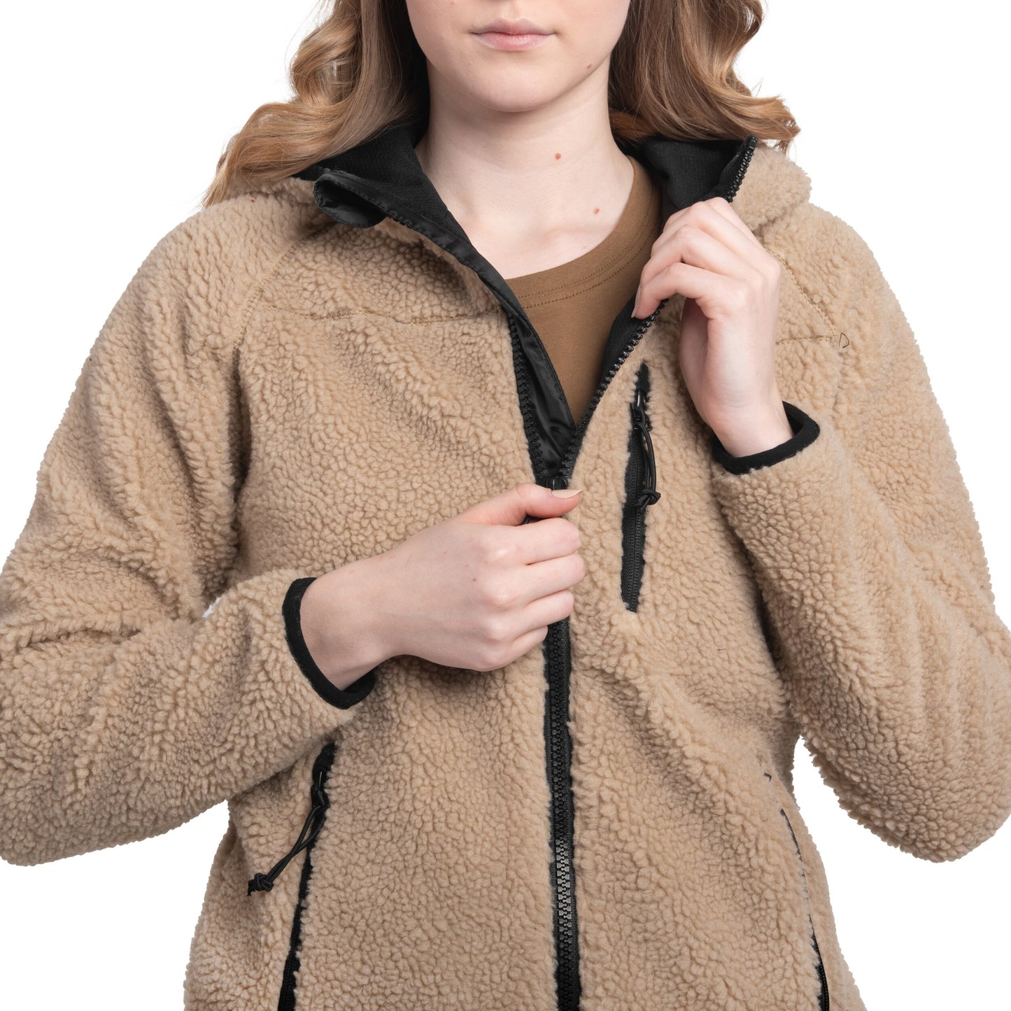 Kurtka damska Brandit Teddyfleece Jacket - Coyote
