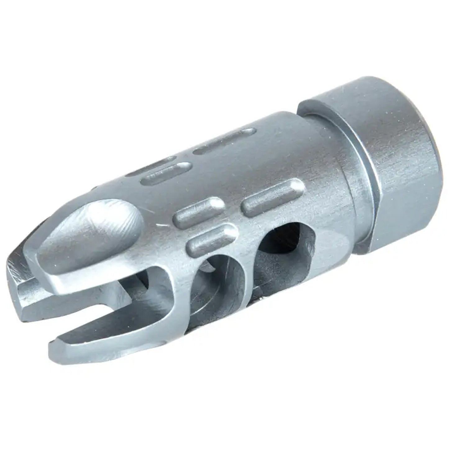 Tłumik płomienia CNC VGSM Core Airsoft do replik AEG/HPA/GBLS - Szary