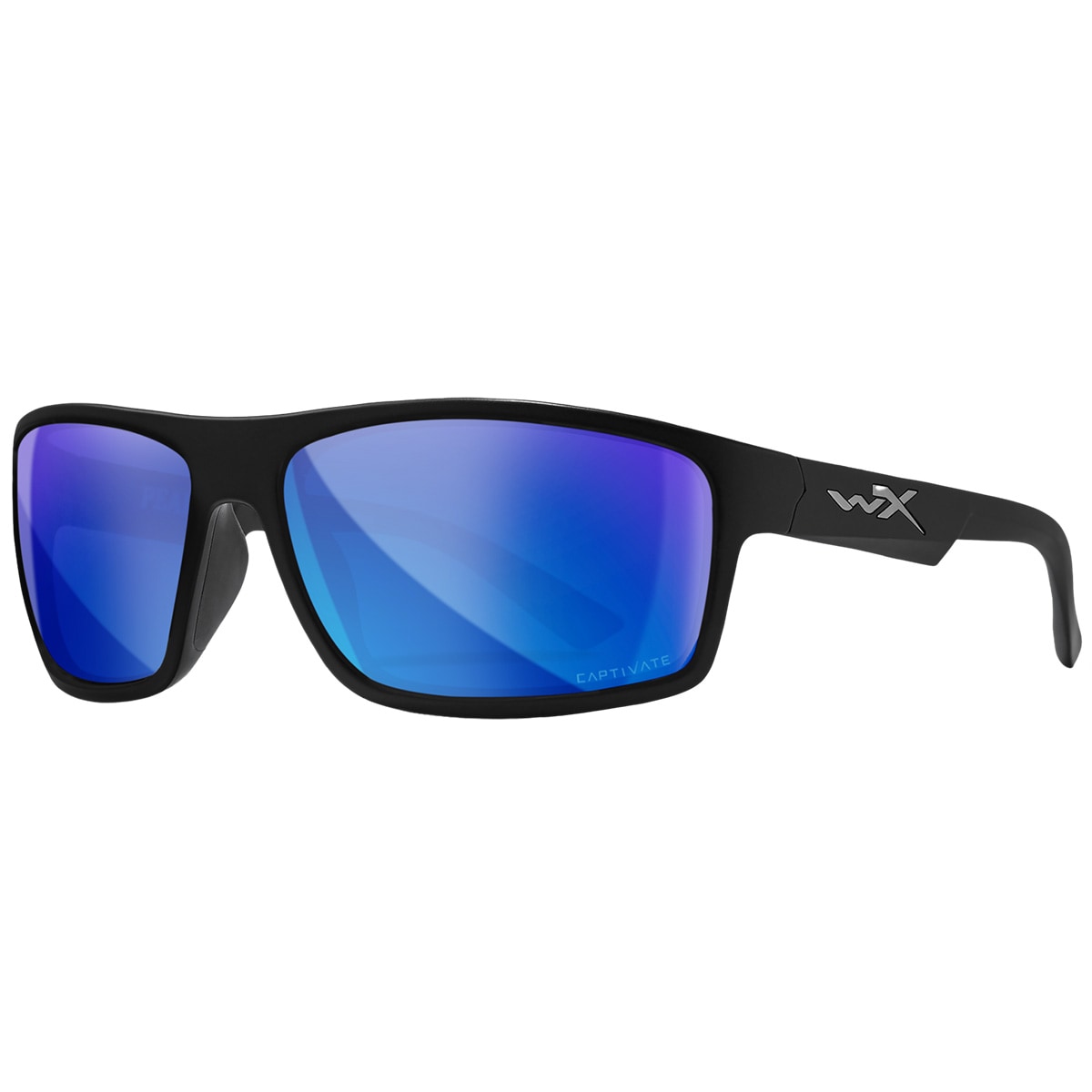 Okulary Wiley X Peak - Captivate Polarized Blue Mirror/Matte Black