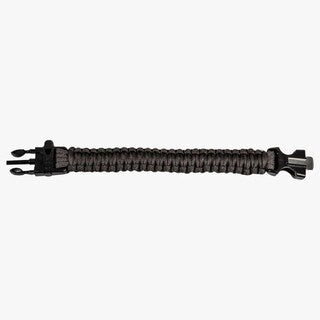 Bransoletka Paracord Highlander Outdoor z krzesiwem - Black