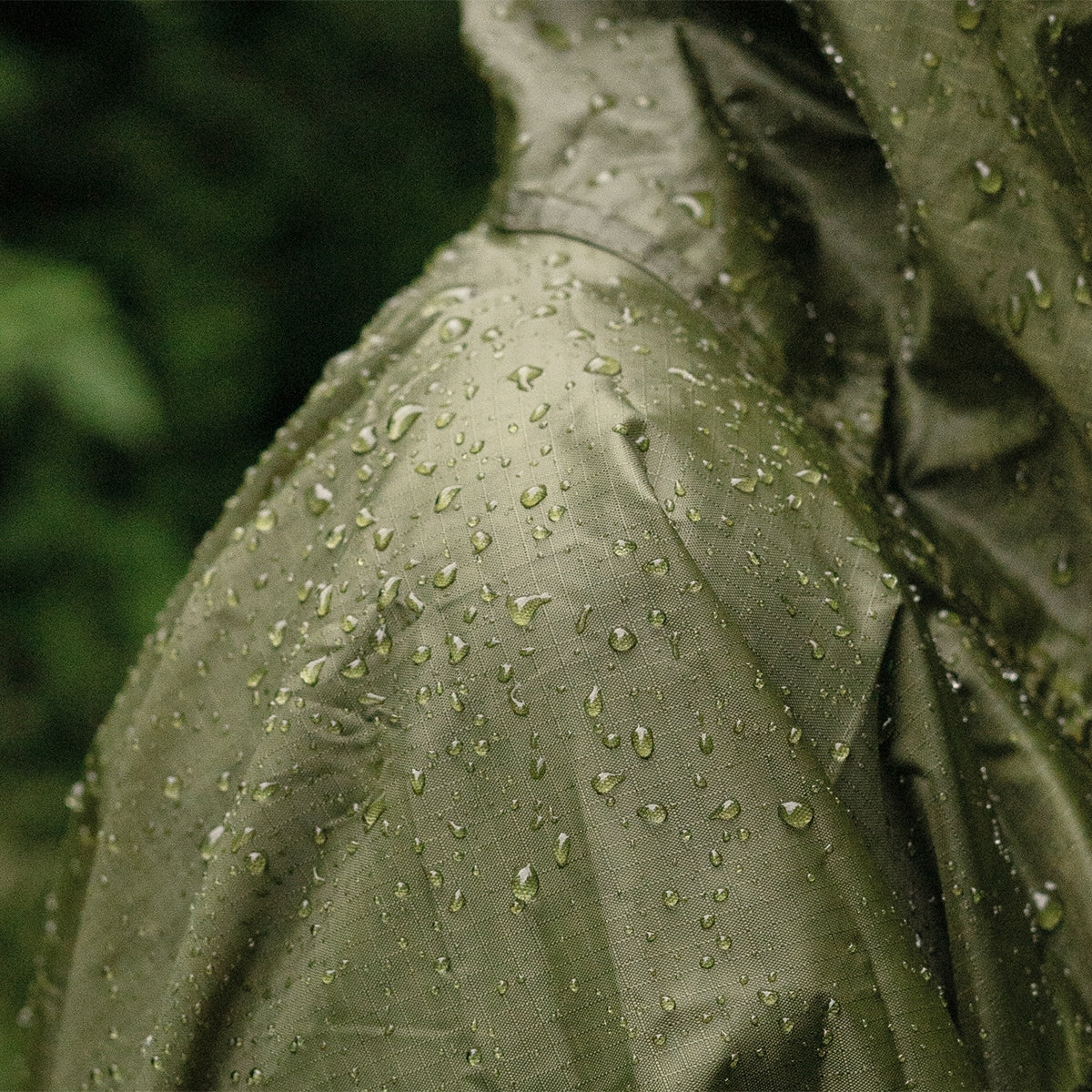 Ponczo Badger Outdoor Rain Poncho Ripstop - Olive