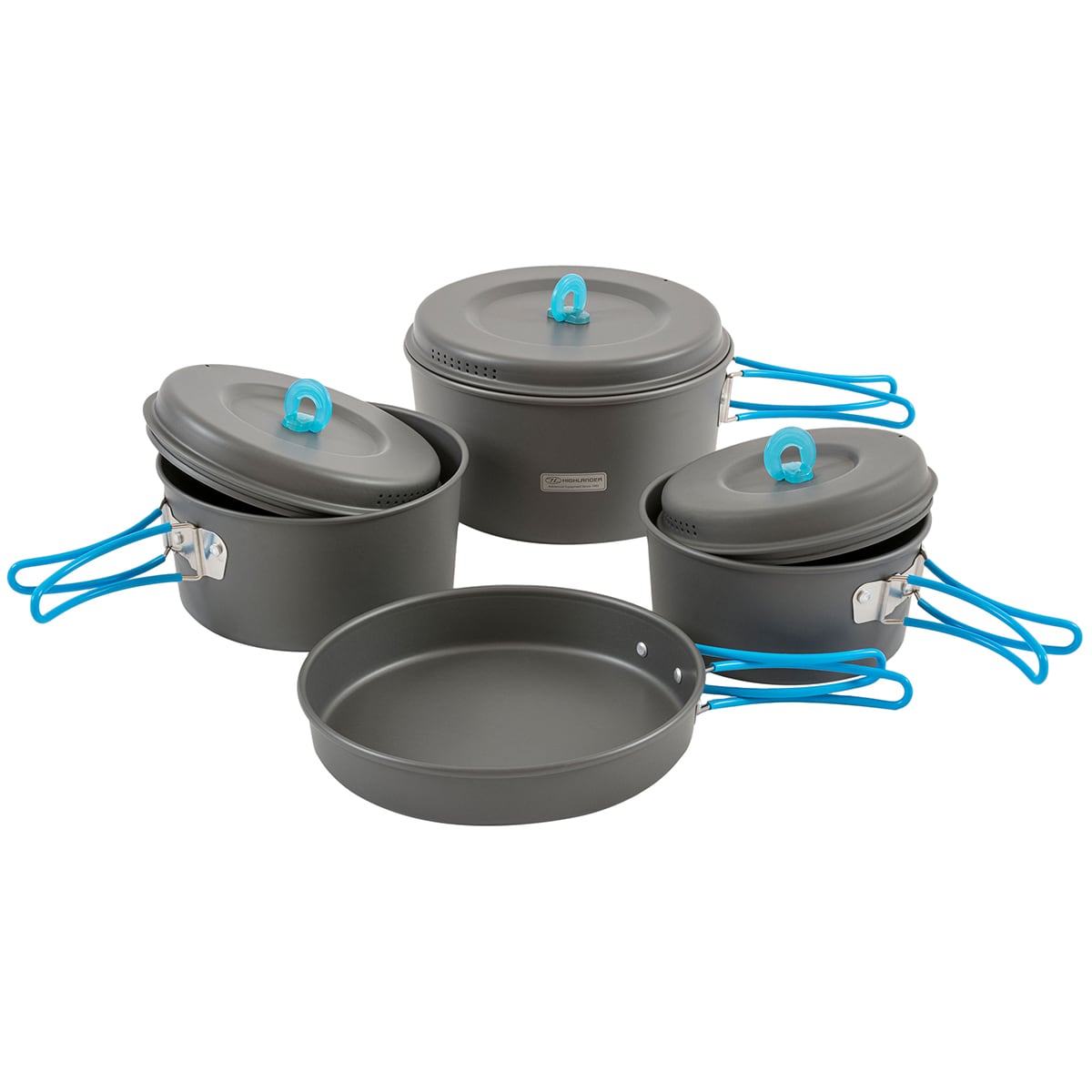 Zestaw naczyń turystycznych Highlander Outdoor Vertex Family 4-częściowy