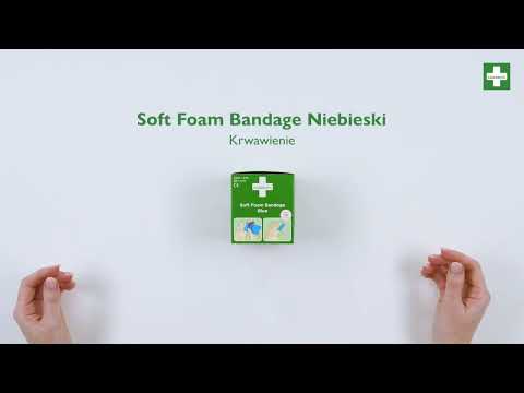 Plaster adhezyjny Cederroth Soft Foam Bandage Blue 6 cm x 2 m