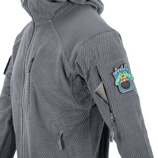 Polar Helikon Alpha Hoodie Grid Fleece - Shadow Grey