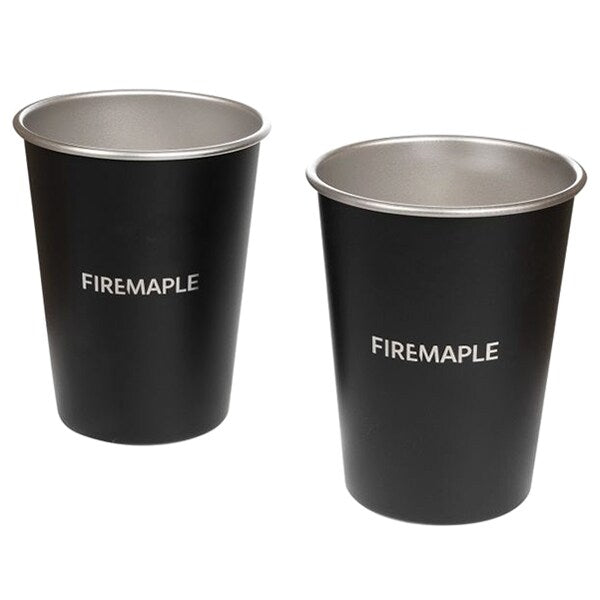 Kubek Fire Maple Antarcti Stainless Steel 350 ml 2 szt. - Black