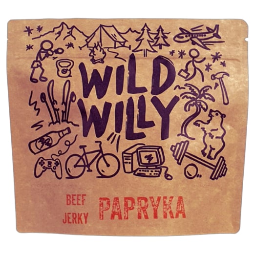Suszona wołowina Wild Willy Beef Jerky Papryka 100 g
