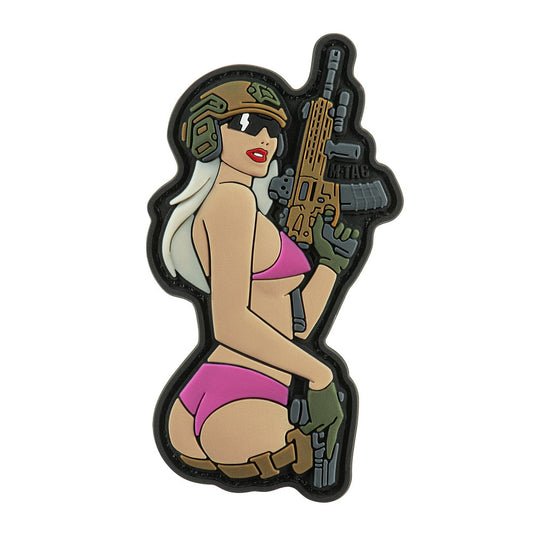 Naszywka M-Tac Tactical Girl No.4 PVC - Pink