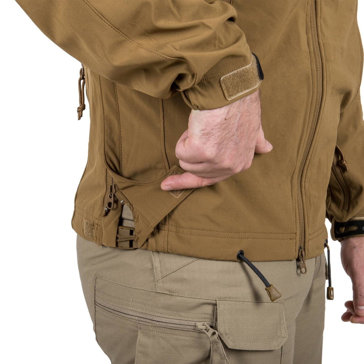 Kurtka Helikon Cougar Softshell Windblocker QSA HID - Coyote