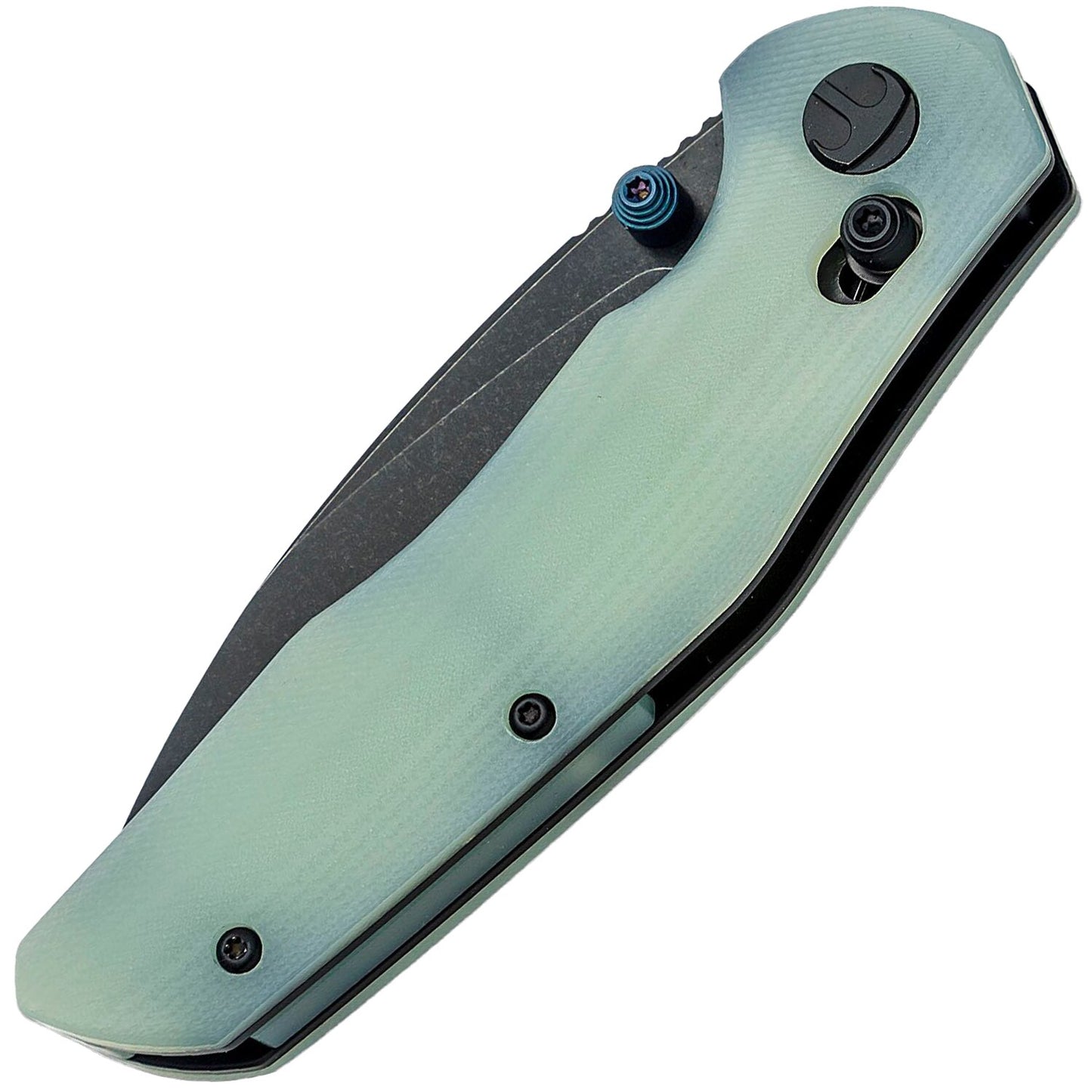 Nóż składany Bestechman Ronan Black Titanized Stonewash - Jade