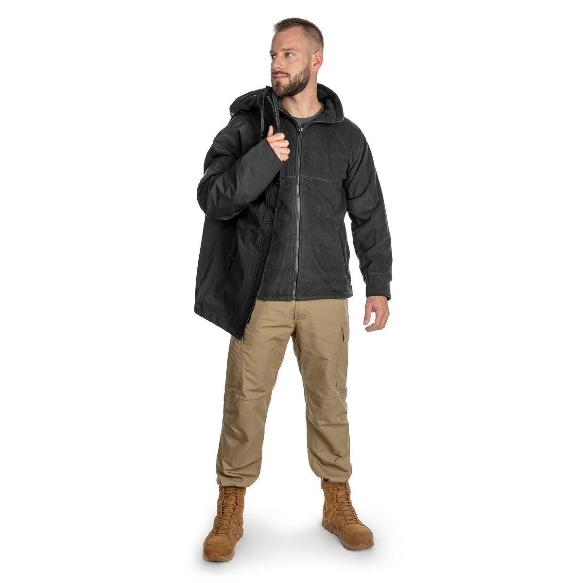 Kurtka Mil-Tec ECWCS Wet Weather Gen.II z podpinką Black