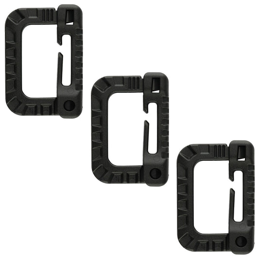 Karabińczyk M-Tac D-ring Black - 3 szt.