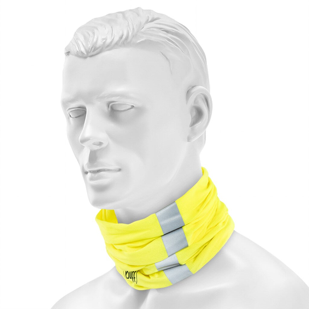 Chusta ochronna Buff Safety Coolnet UV Reflective - R-Solid Yellow Fluor