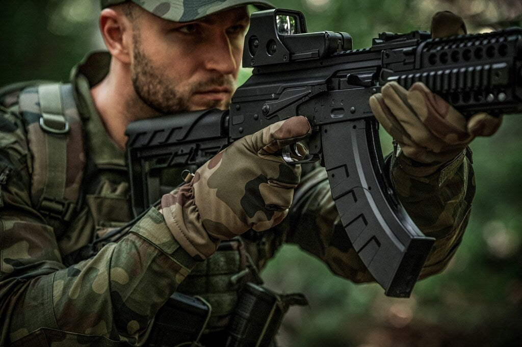 Rękawice zimowe Mil-Tec Softshell Thinsulate - wz.93 Pantera PL Woodland