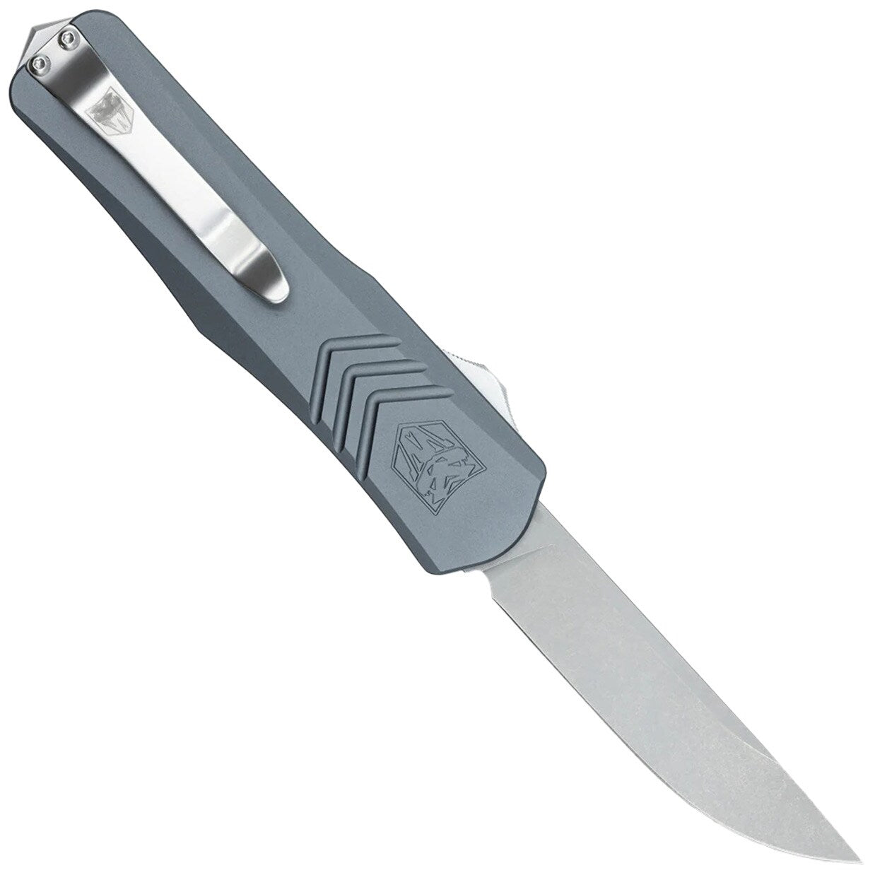 Nóż sprężynowy CobraTec Medium FS-X Gen.2 Drop-Point - Grey