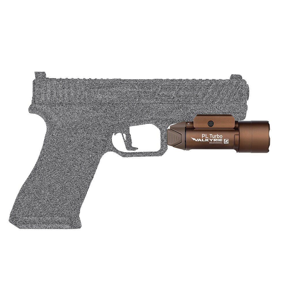 Latarka na broń Olight PL Turbo Valkyrie Desert Tan - 800 lumenów