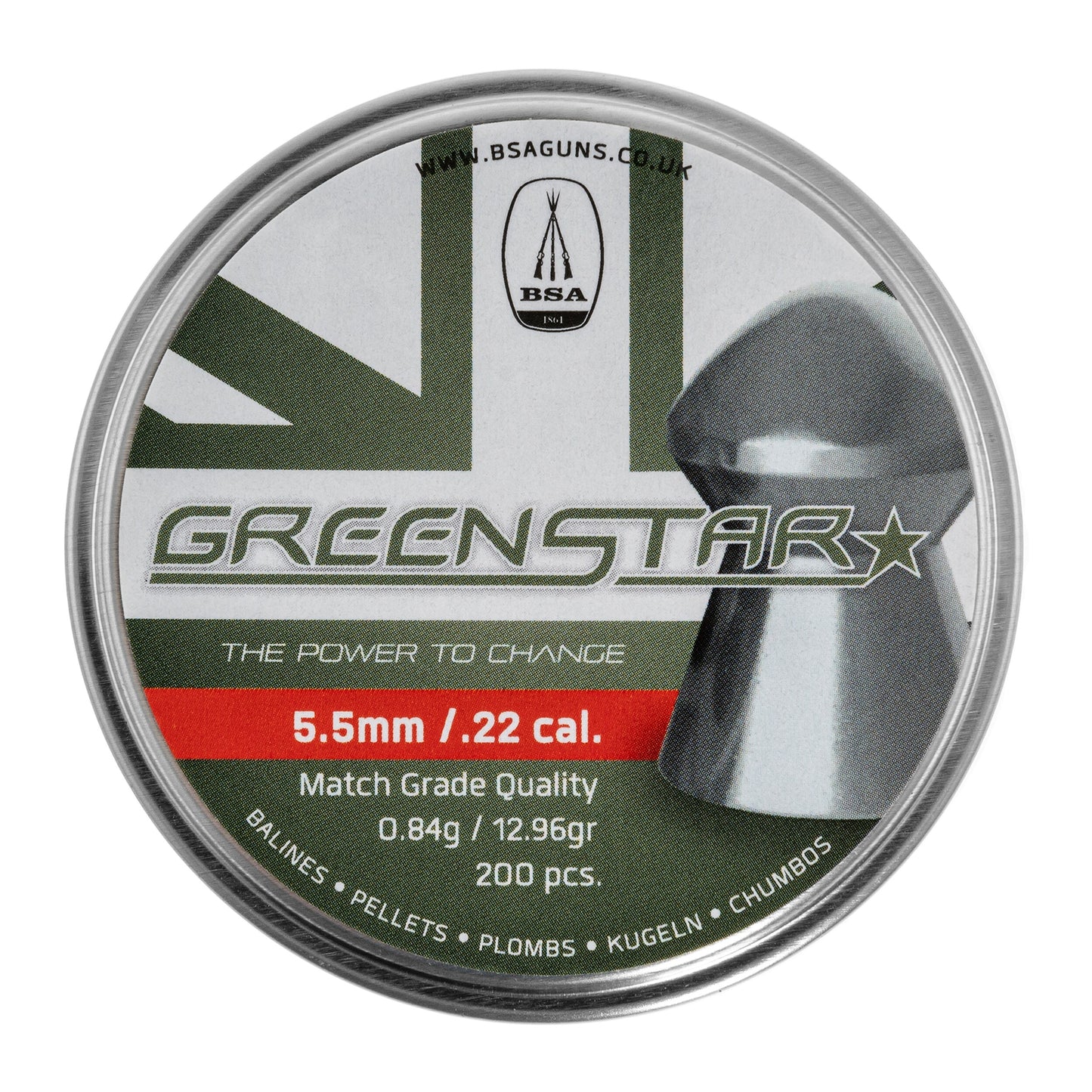 Śrut BSA Green Star 5,5 mm - 200 szt.