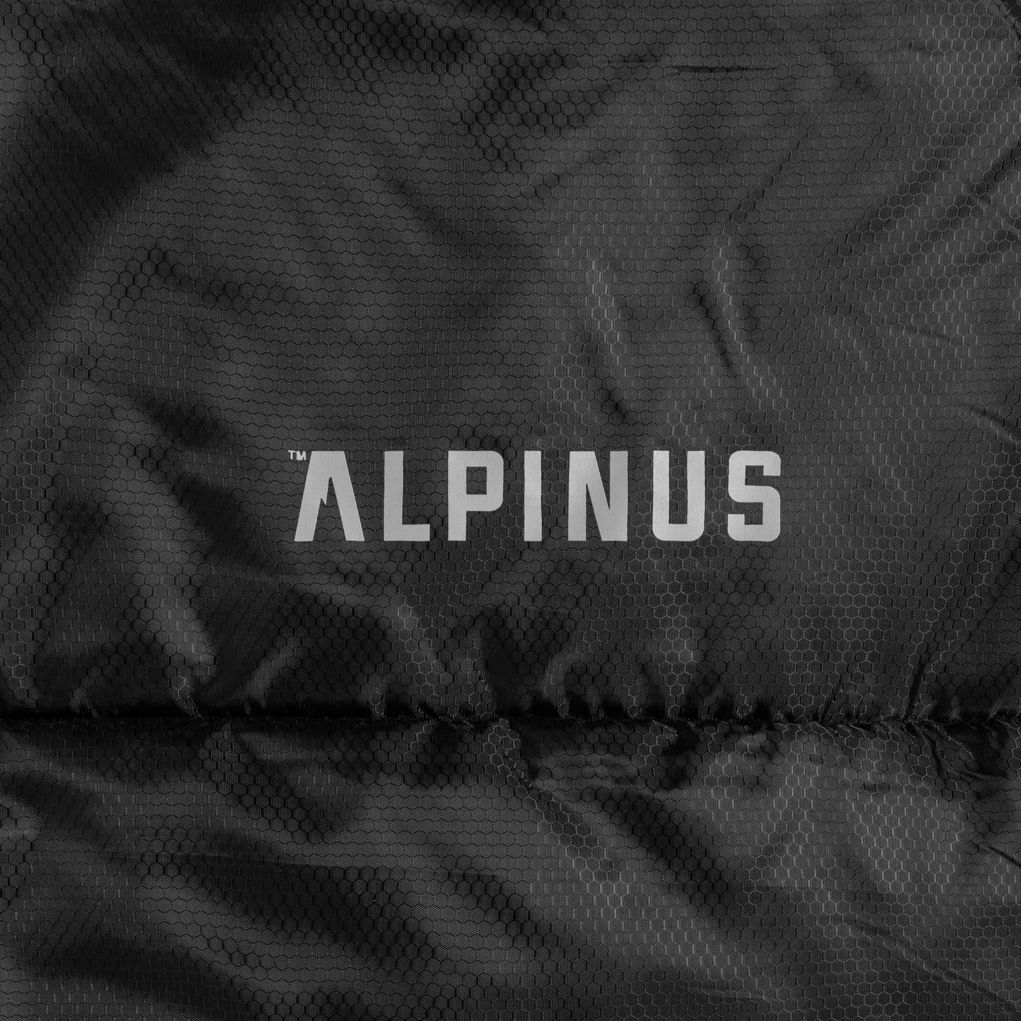 Śpiwór Alpinus Warm 1500 Czarny - prawy
