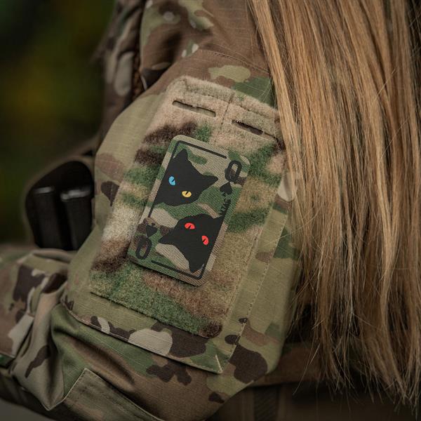 Naszywka M-Tac Queen Of Spades - MultiCam/Black