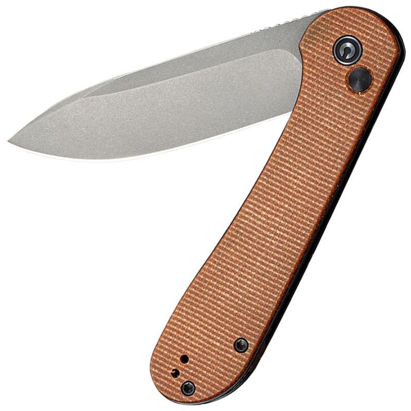 Nóż składany Civivi Elementum Button Lock - Brown Micarta