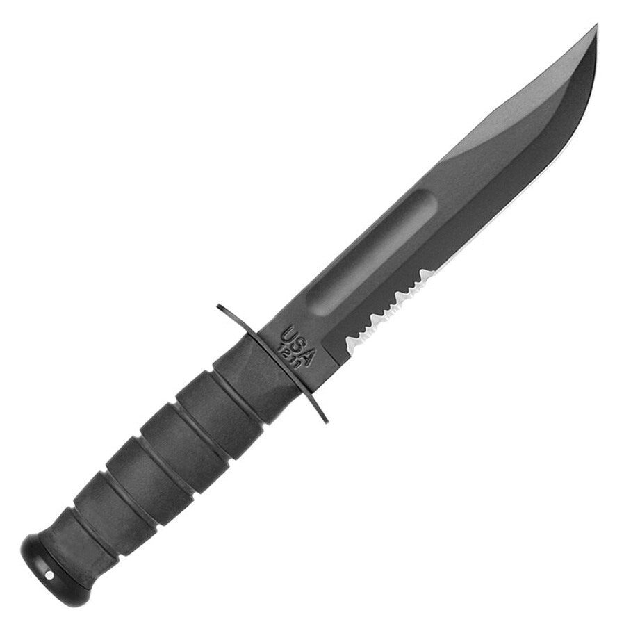 Nóż Ka-Bar Black Serrated GFN Sheath 1214