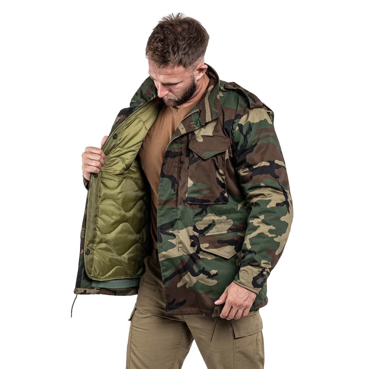 Kurtka Mil-Tec M65 Woodland
