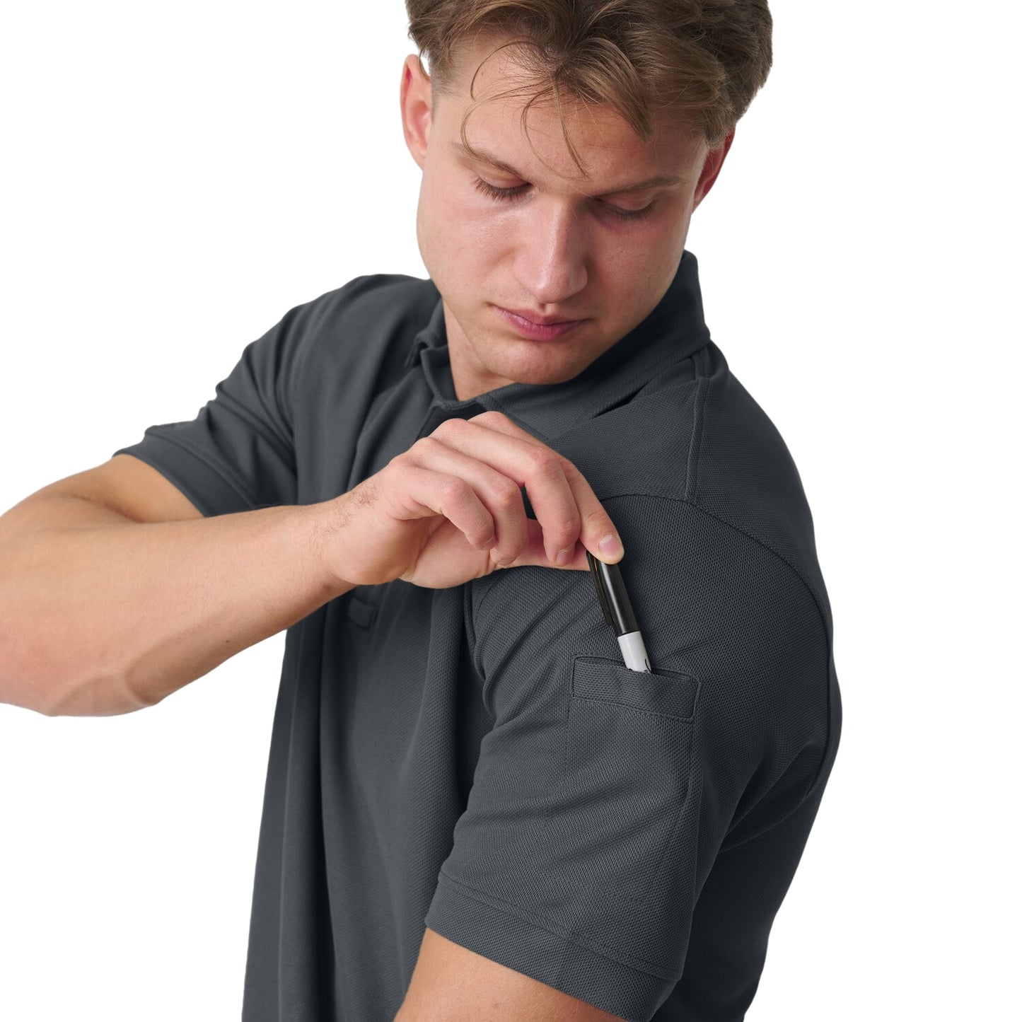 Koszulka termoaktywna Polo Helikon UTL TopCool - Shadow Grey