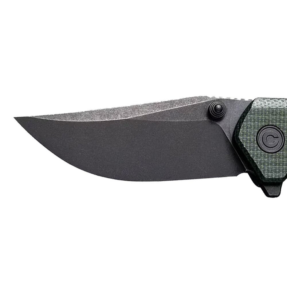 Nóż składany Civivi Odd 22 - Black Stonewashed/Dark Green Micarta