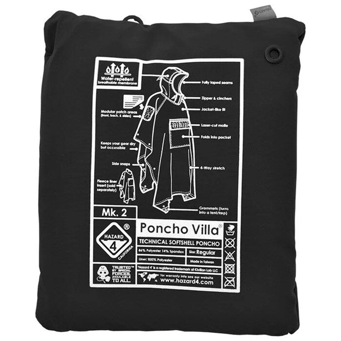 Ponczo Hazard 4 Villa 2020 Softshell - Black