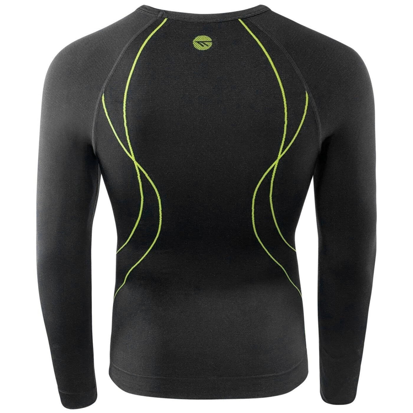 Koszulka termoaktywna Hi-Tec Ikar Top Long Sleeve - Black/Lime Punch